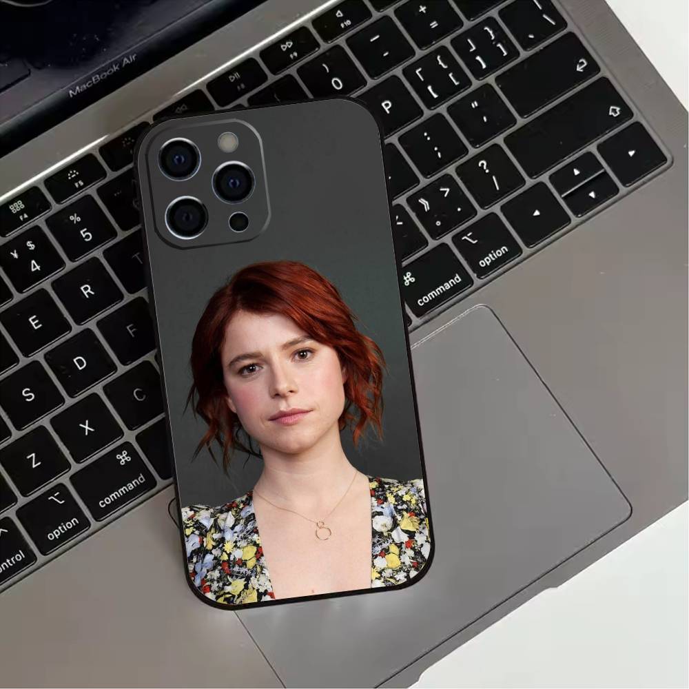 Jessie Buckley Phone Case For iPhone 17,16,15,14,13,12,11 Plus,Pro Max,XS,Soft Silicone Black Cover