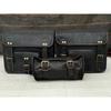 Saddlebags Saddle Panniers Motorcycle Bags Side Pouch Leather (Waxed Goat Hide)