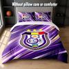Set Biancheria da Letto Design Anderlecht FC 1 Copripiumino + 2 Federe Morbide Traspiranti Biancheria da Letto per la Casa