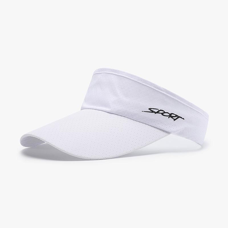 Summer Breathable Sun Visor Hat For Men Women Uv Protection Quick Dry Empty Top Sports Cap For Tennis Golf Running