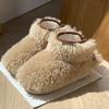 Cotton shoes winter velvet thickened warm home high-top boots cotton mop bag heel indoor and outdoor wear fluffy shoes princess shoes