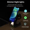 New Release Product 15W Phone Charging Stand 3 in 1 Magnetic Wireless Chargers with Light for Phone for Earphone for Watch Gifts