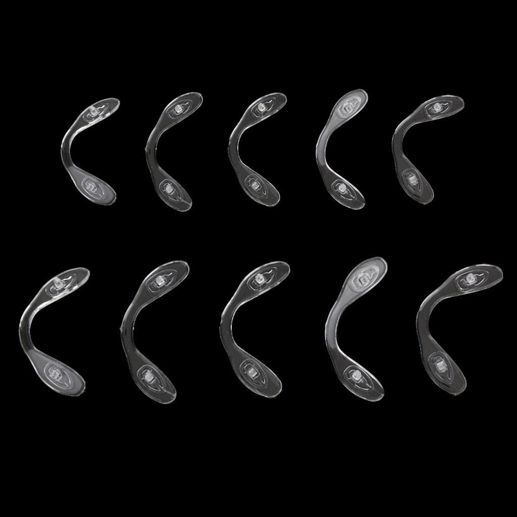 10 Pieces Silicone Children Eyewear Conjoined Nose Pads Soft Slide