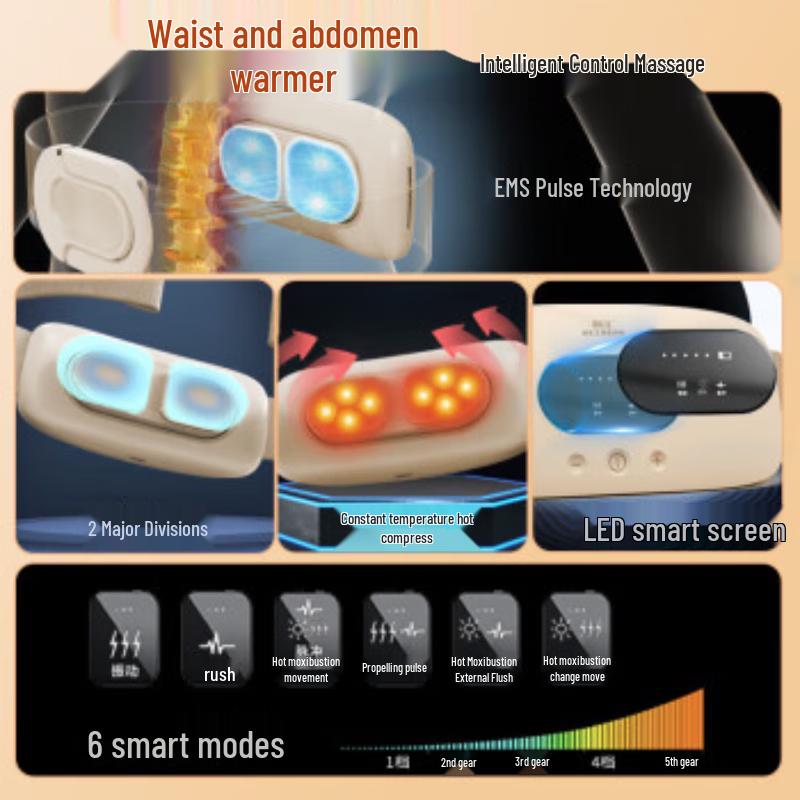 HEZHENG Smart Abdominal Massager Cushion CN Plug (adapter Included)