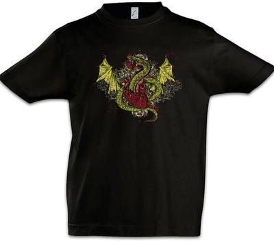 Vampire Snake Kids Boys T-Shirt Vampires Bat Winged Snake Tattoo Tattooist