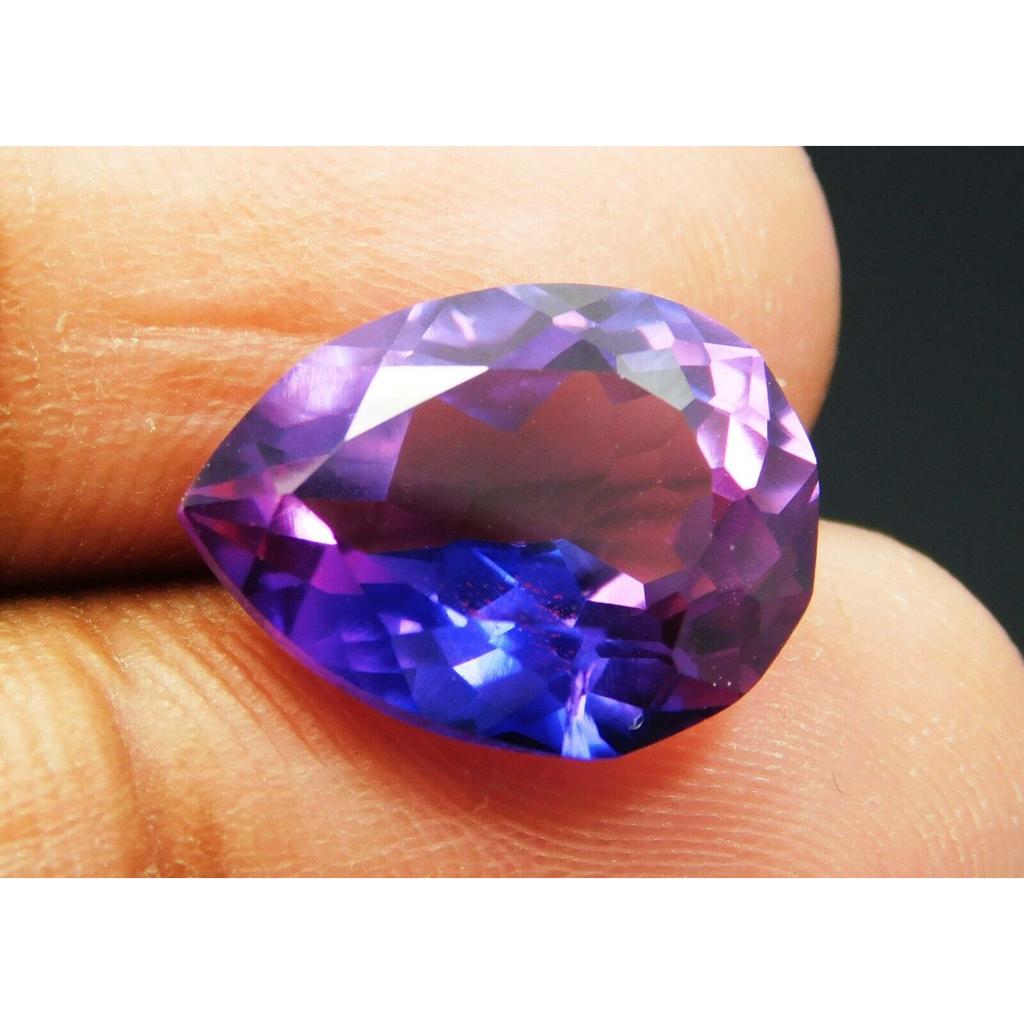 Natural Purple Tanzanite Loose Gemstone 7.90 Ct Pear Shape for Jewelry Making and Gem Collections