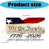 No Tools Needed American 250 Year Celebration Flag Long Time Polyester Outdoor Festival Decorations For Outdoor Use 85AD