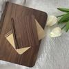 Monochrome Wooden LED Book Light - Eye-Friendly, Creative Gift, Portable Night Lamp