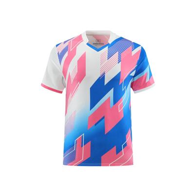 Anmurye Short Sleeve Table Tennis with Geometric Perfect for Badminton and Fitness and Perfect for Practice and Summer Outfits Pink Size Men's T-Shirt