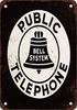 Bell System Telefonzelle Vintage Look Reproduktion Metallblechschild