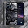 Fashion Colorful Marble Phone Case for IPhone 11 12 13 14 15 16 Pro Max Mini X XR XS 7 8Plus SE2 Shockproof Tempered Glass Cases