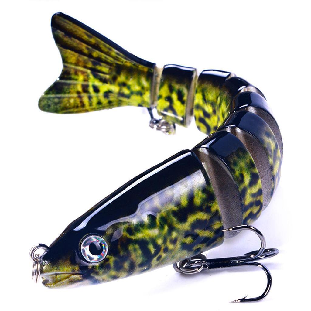 12.8cm-18g Multi-Jointed Bionic Minnow Sinking Lure for Sea Fishing Tackle.