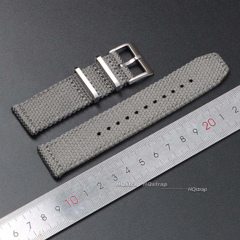 20mm 22mm Baumwoll-Nylon-Uhrenarmband für Casio Herren Militär-Sportband Gewebtes Canvas-Gewebeband für Seiko Schnellverschluss-Armband