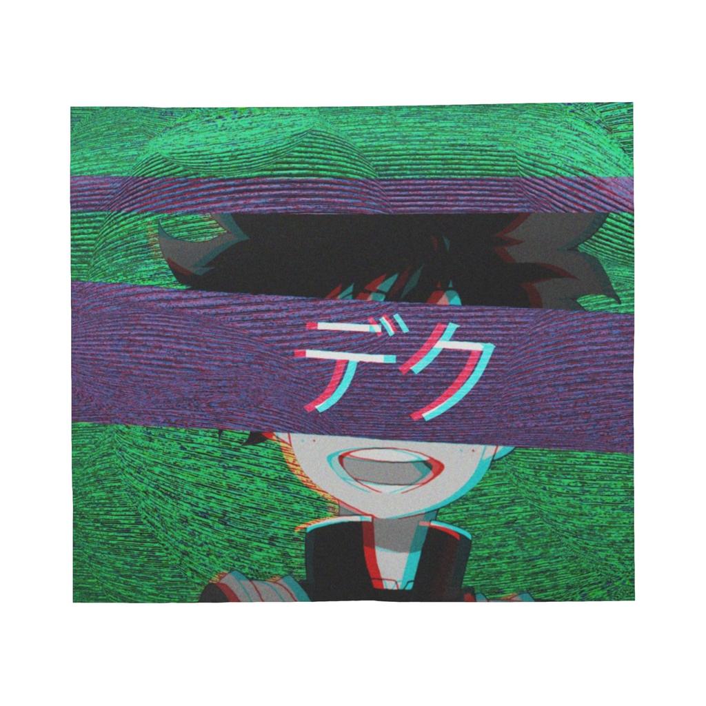 My Hero Academia Blankets Flannel All Season Collage Midori And Friends Portable Warm Throw Blanket for Sofa Travel Bedspreads