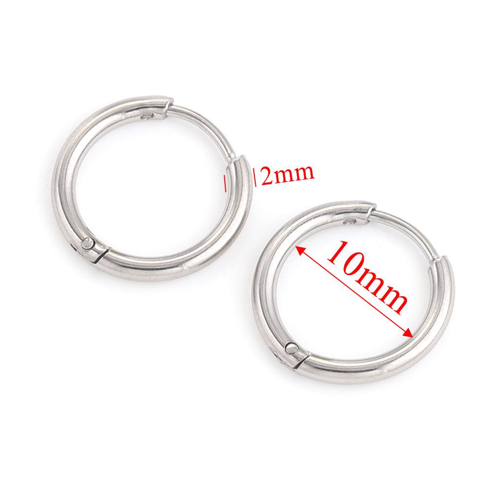 6pcs Stainless Steel Earring Hoop Women Earrings Korean Earrings Hoop Earring for Women Female Earring Jewelry Gifts