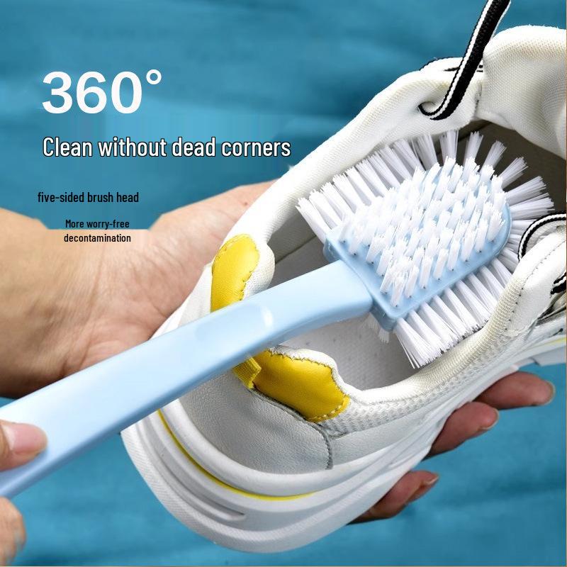 Multifunctional Five-Sided Shoe & Clothes Brush – Soft Yet Sturdy for Gentle Cleaning