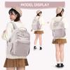 Trendy School Backpack for Girls Waterproof Nylon Rucksack Teenager Large Capacity Kawaii Student School Bag  Cute BookBag