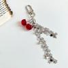 Y2K Vintage Cherry Star Tassel Chain Keyring Girly Cute Mobile Phone Lanyard Camera Pendant Key Accessories Gifts