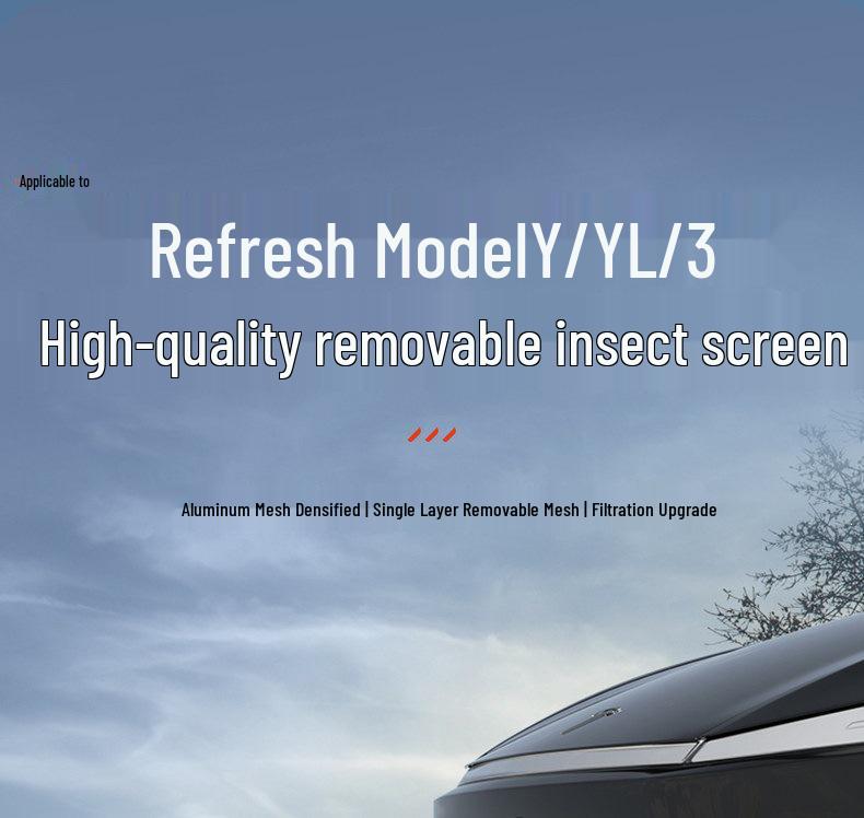 Insect-Resistant Air Inlet Grille Protector for 2023 Tesla Model Y / 6-Seater YL / Model 3