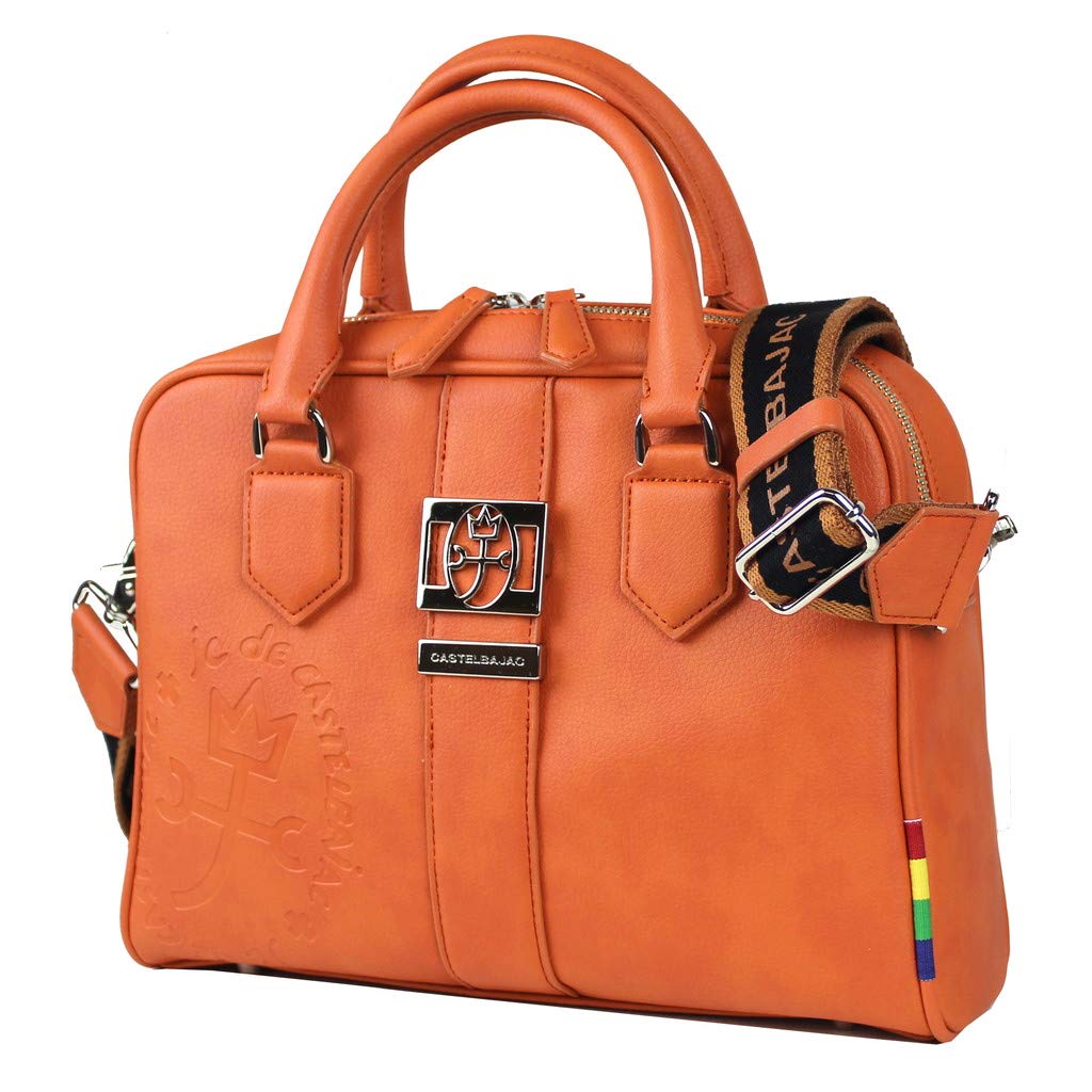 

Mini Briefcase Shoulder Bag 2WAY Sorbet 052501 Orange [Castelbajac] помаранчевий