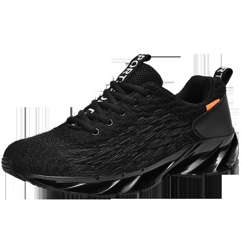 Autumn New Running Shoes Fly-woven Fish Scale Blade Large Size Sneakers