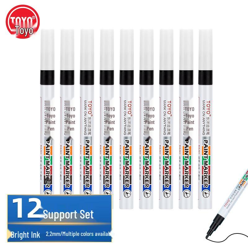 Toyo SA201 Oil-Based Marker Pen, 2.2mm, 12-Count чёрный