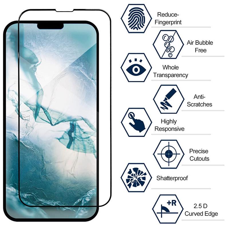 1 buc. Sticlă securizată pentru iPhone 14 13 12 11 Pro Max Protector de ecran pentru Xiaomi Redmi Note 12 11 10 9 9S 8 7 Redmi 9 8 7 Sticla