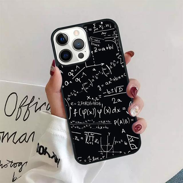 Science Math Physics Formulas Phone Case Cover For iPhone 17 Air 15 16 Pro Max 14 13 12 11 Pro Max Plus Coque