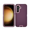 Samsung S24 Shockproof & Dustproof Three-in-One Phone Case with Rotating Stand