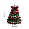 DIY Crochet Christmas Tree Kit Material Package Handmade Festive Crochet Tree Crafts Gift for Beginners Xmas Party Crochet Decor