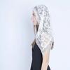 Rose Mantilla Veil Romantic Head Covering Fashion Accessory Women Scarf  Chapel Service