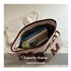 Monogrammed Tote Bag & Mini Bag Set Stylish Purses with Logo Accents Large Capacity Handbags Shoulder Bag for Women's Daily Use