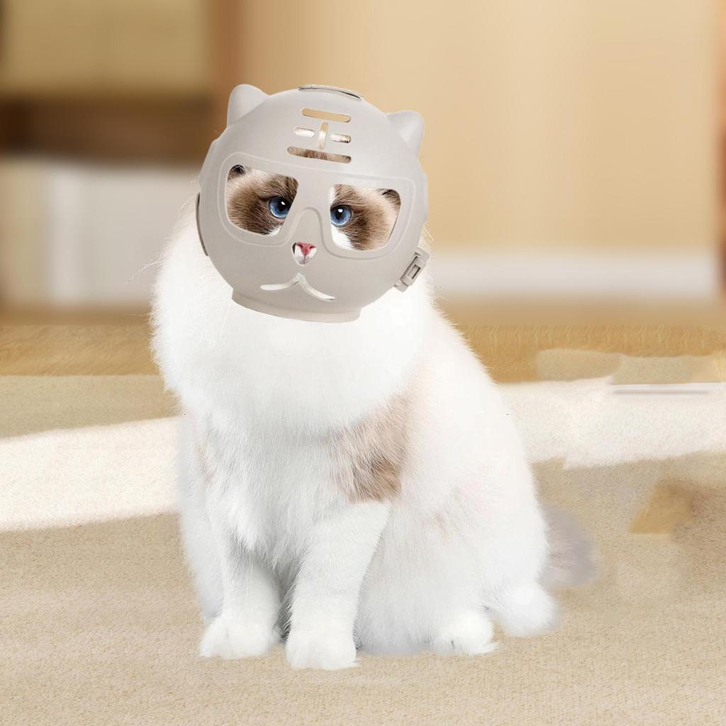 Kaganiec dla kota Przeciw gryzieniu Osłona na pysk Maska kulkowa do podróży Kąpieli