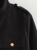 European and American Women's Retro Stand Collar Double-Breasted Short Jacket