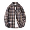 Männer Hemd Plaid Lose Straße Langarm Casual Shirt Schwarz Übergroßen Weiche Hemd Frühling Herbst