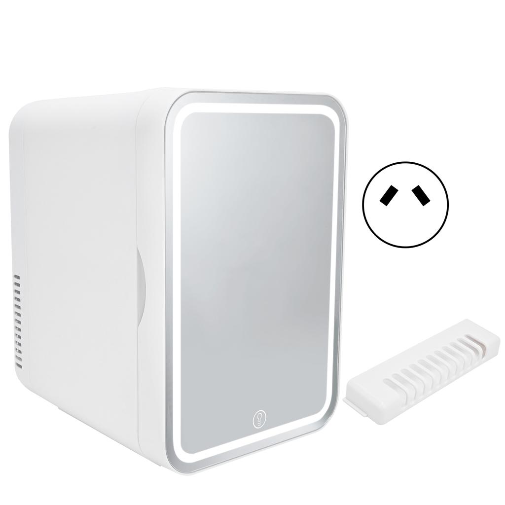 LED Makeup Fridge 8L Mirror Door Mini Fridge Portable Skincare Refrigerator for Car Travel