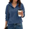 Felpa da donna casual con cappuccio e maniche lunghe con tasca per l'uso quotidiano