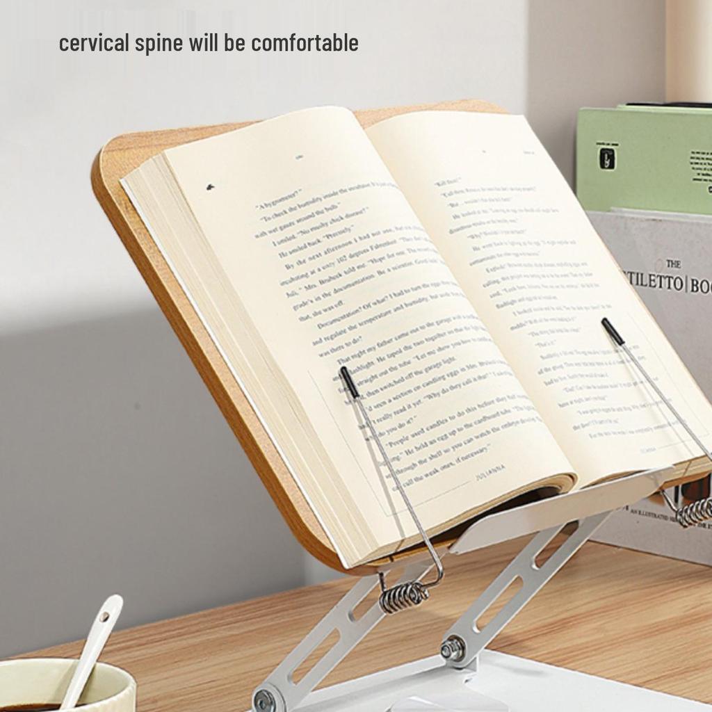 Rotatable Solid Wood Bookstand for Children & Adults.