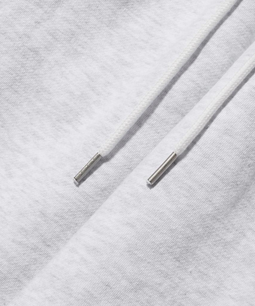 Eseulisseutyudio Lettering Pocket Fleece-Lined Wide One-Pleat Sweatpants White Melange