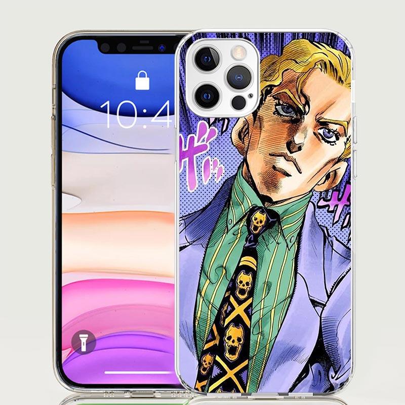 JoJo Kira Yoshikage Killer Queen Phone Case For iPhone 17 Air 16 15 Plus 11 14 Pro Max 13 Mini 12 7 8 + SE Pattern Art Customize