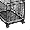 Rolling Cart with Wheels File Folder Storage Trolley On Organizer for Dormitory