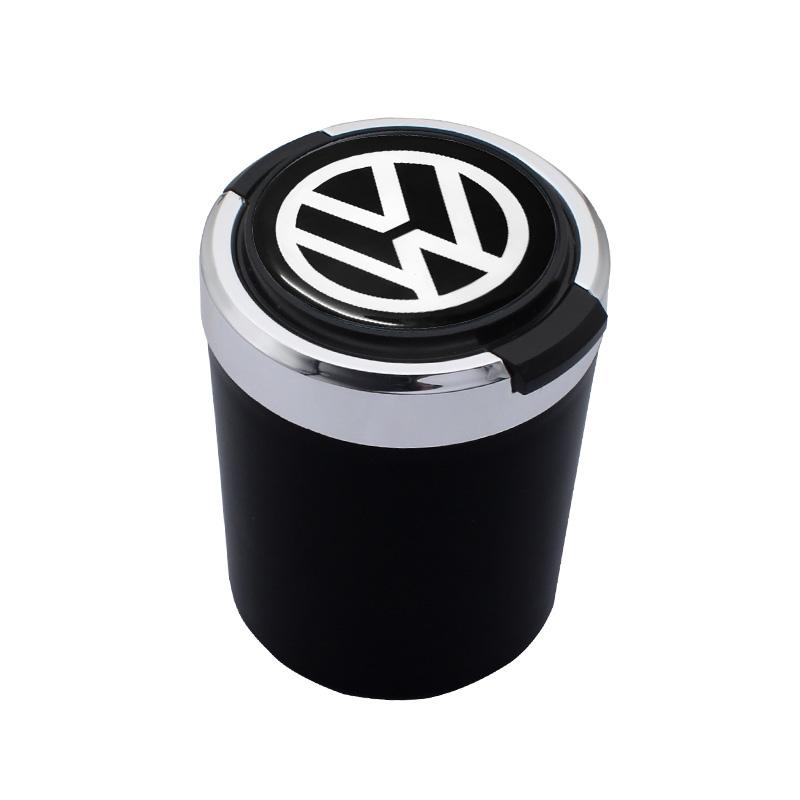 For Volkswagen B1 Car LED Ashtray Portable Smoke Ashes Holder Interior Accessorie For VW Passat B6 B7 B8 B9 Touareg Golf 5 6 7 GTI R Jetta MK6 MK7