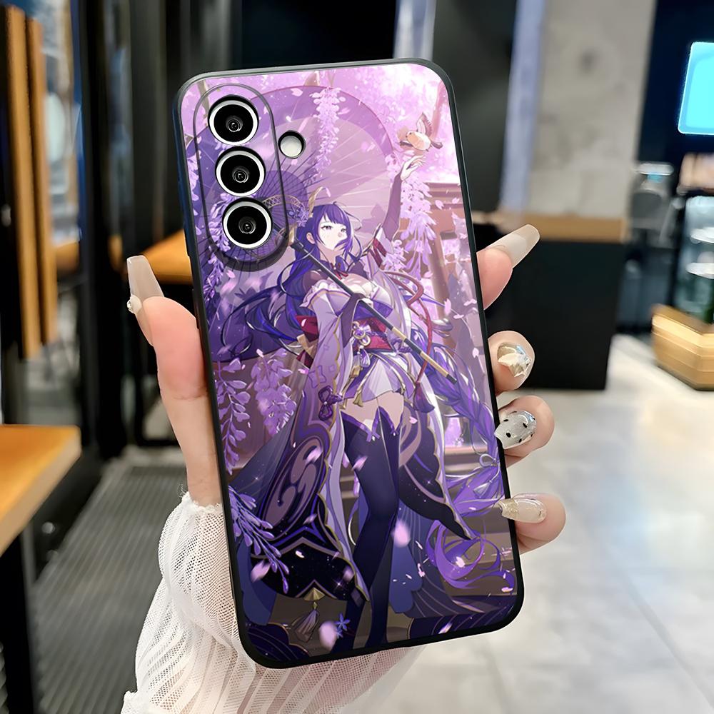 R-Raiden Shogun Phone Case For Samsung A25 A13 A33 5G A54 A36 A35 A56 A52 A14 Shockproof Soft Cover