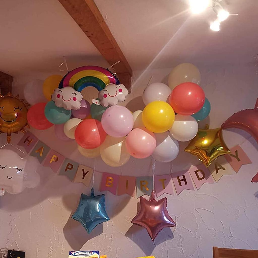 Birthday Party Balloon Set Sky Theme Reusable Thickened Eco Friendly Latex Balloon Set for Living