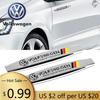 Для VOLKSWAGEN VW 2 шт. Автомобільна наклейка на крило збоку, наклейка з логотипом на задню частину для Volkswagen Touareg Passat Beetle Sharan Tiguan Caddy Jetta