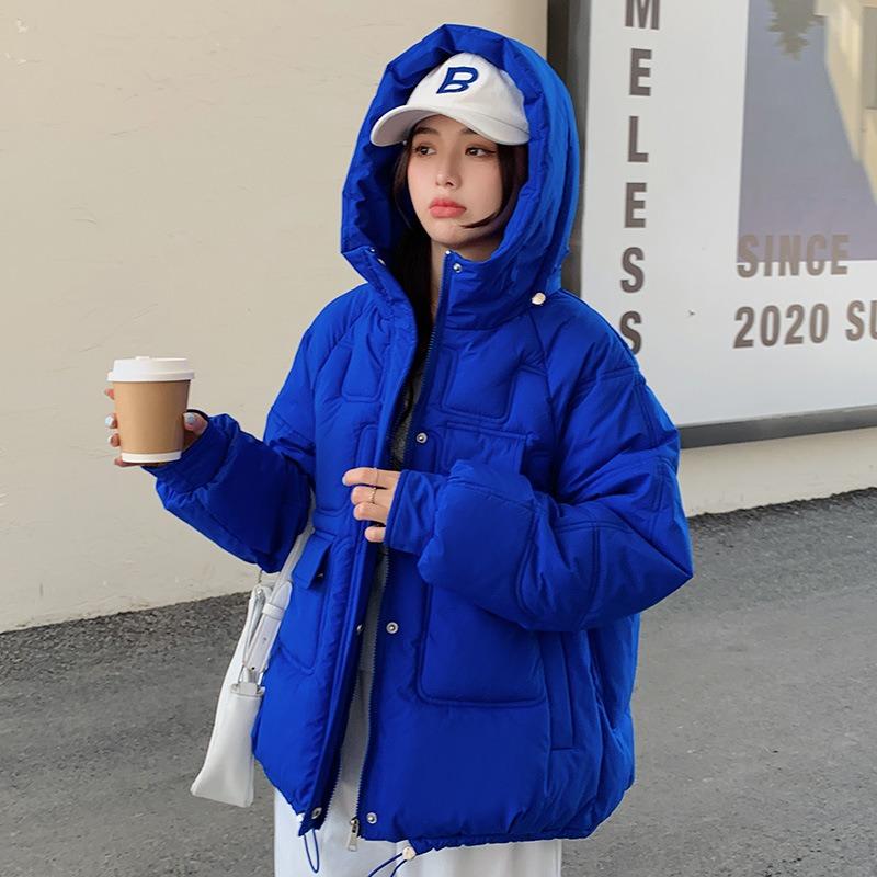 New Kleinland cotton clothes women's hooded cotton-padded clothes winter large size bread clothes short jacket tide