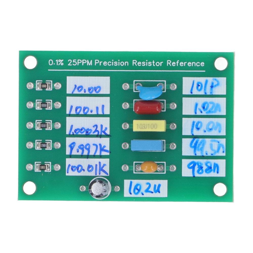 0.1% 25PPM Precision Resistor Standard Board Resistance Capacitance Board Multimeter Accessory