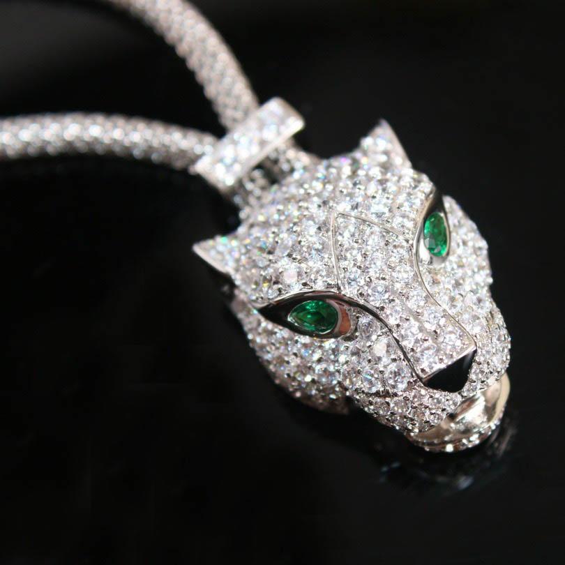 New Vintage Hot Brand Women's Necklace Luxury Jewelry For Women Designer Pendant Fashion Leopard Diamond Women Chain Necklaces