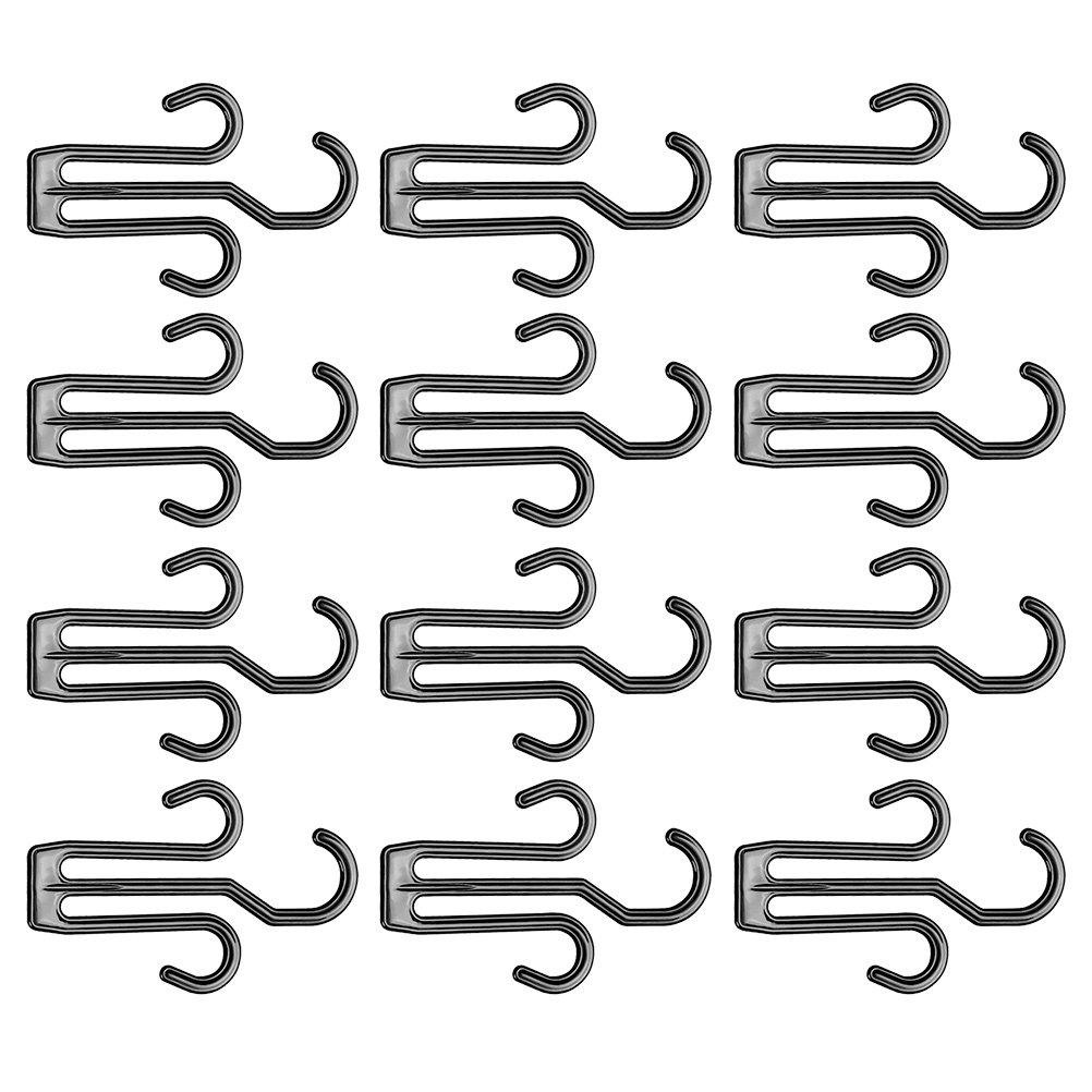 12Pcs Double Hook Shoe Drying Racks Plastic Shoes Hangers Sturdy Organizer for Slippers Sandals Shoe Drying Hook