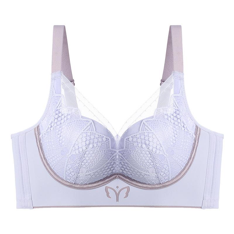 

Нижнее белье Женский собирающий регулируемый бюстгальтер без косточек Бюстгальтер Кружевной Сексуальный Бюстгальтер 40/90B фиолетовый